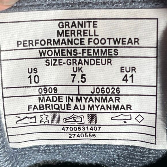 NWOT Merrell Moab 3 Wide Width Trail Hike Shoes Women 10 Retail $140 - Picture 5 of 7